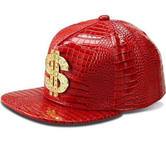 Hip Hop Hat for Men Dollar Flat-Brimmed Hip Hop Hat, Adjustable, Men Hats - Picture 1 of 4